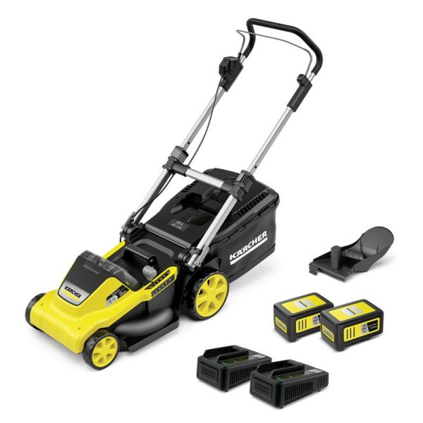 Газонокосарка акумуляторна Karcher LMO 5-18 Dual Battery Set 36В (18В+18В) акб 2х5А*год 41см 25-70см до 550м2