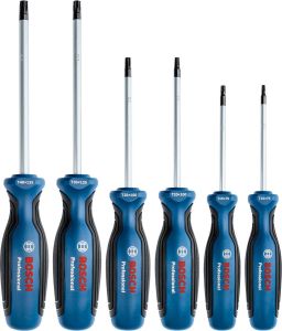 Викрутка Bosch Professional Torx набір 6шт, T10х75, T15х75, T20x100, T25x100, T30x125, T40x125мм