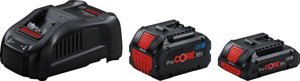 Набір акумулятора та зарядного пристрою Bosch Professional ProCore 18В 2х18В 4А*год+5.5А*год ЗП GAL 1880 CV