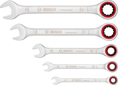 Ключі комбіновані Bosch Professional, 8,10,13,17,19мм, набір 5шт