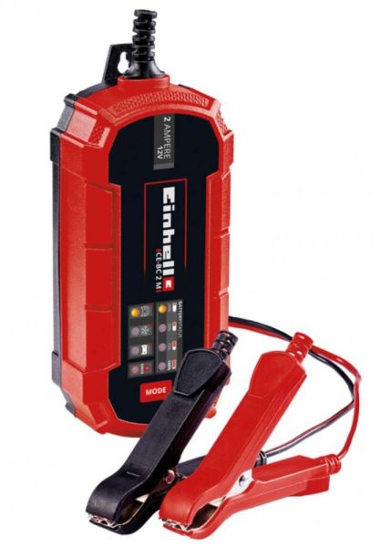 Зарядний пристрій Einhell CE-BC 2 M, 12В, 3-60А*год, макс 2А, мікропроц контроль