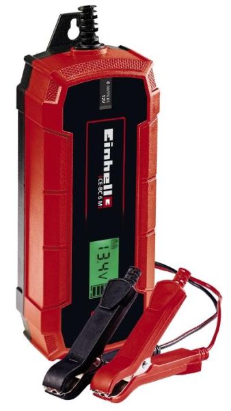Зарядний пристрій Einhell CE-BC 6 M, 12В, 3-150А*год, макс 6А, мікропроцесорний контроль