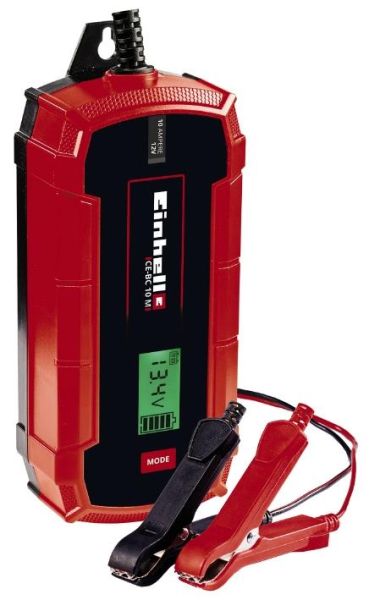 Зарядний пристрій Einhell CE-BC 10 M, 12В, 3-200А*год, макс 10А, мікропроц контроль