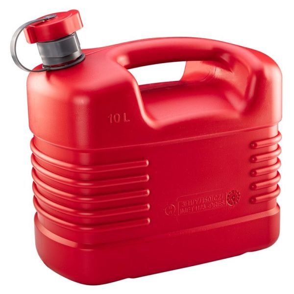 Каністра Neo Tools паливна 10л пластик HDPE, гнучкий злив, 0.87кг, червоний