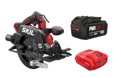 Пила дискова акумуляторна SKIL 3571 CA XP безщіткова 20В 1х5А&#183;год 184мм 2.95кг