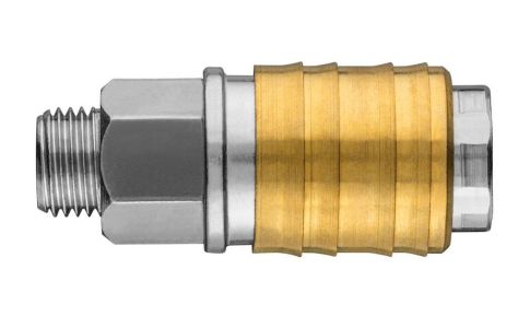 Муфта швидкознімна Neo Tools до компресора, 1/4&quot;, 16бар, нержавіюча сталь, латунь