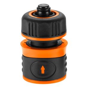 Конектор для шланга Neo Tools 1/2&quot;, з аквастопом, двокомпонентний