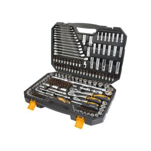 Набір інструментів Tolsen, 216шт, 1/2&quot;, 1/4&quot;, 3/8&quot;, комбіновані ключі, торцевы головки, біти,CrV, кейс