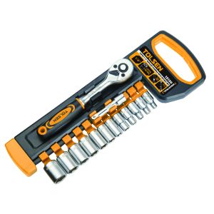 Набір торцевих головок Tolsen Профі, 1/4&quot;, 14шт, CrV