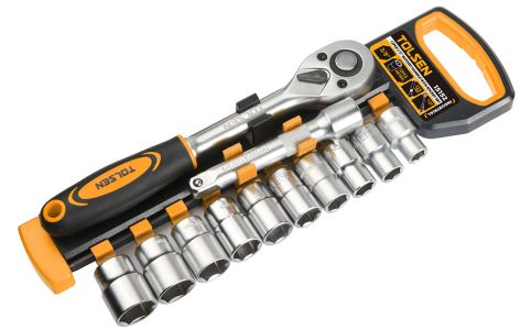Набір торцевих головок Tolsen Профі, 1/2&quot;, 12шт, CrV