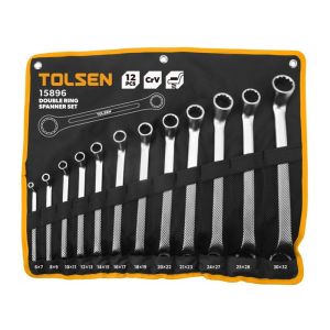 Ключі накидні Tolsen, набір 12шт, 6-32мм, CrV