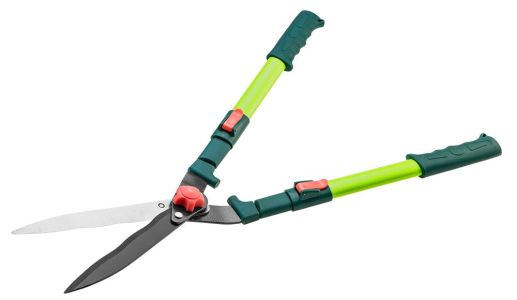 Ножиці для живоплоту Verto, хвилясте лезо 200м, телескопічні 67-88см, 1.35кг