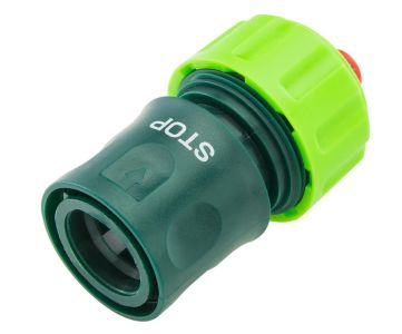 Конектор для шланга Verto, 3/4&quot;, з аквастопом, однокомпонентний