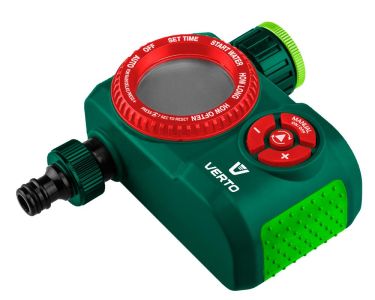 Таймер для поливу Verto, 1/2&quot;-3/4&quot;, електронний, 13 програм поливу, до 360хв, ААх2