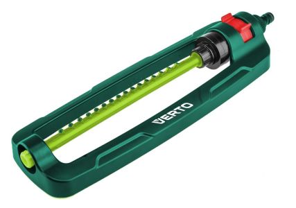 Зрошувач дощовий Verto, дощувач маятниковий, 1/2&quot;-3/4&quot;, 16 сопел, площа розпилення 12х18м