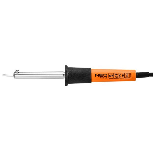 Паяльник електричний Neo Tools 40Вт 450°CC нікельована мідь