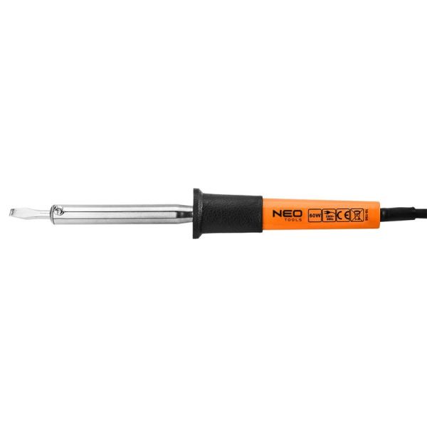 Паяльник електричний Neo Tools 60Вт 450°C нікельована мідь