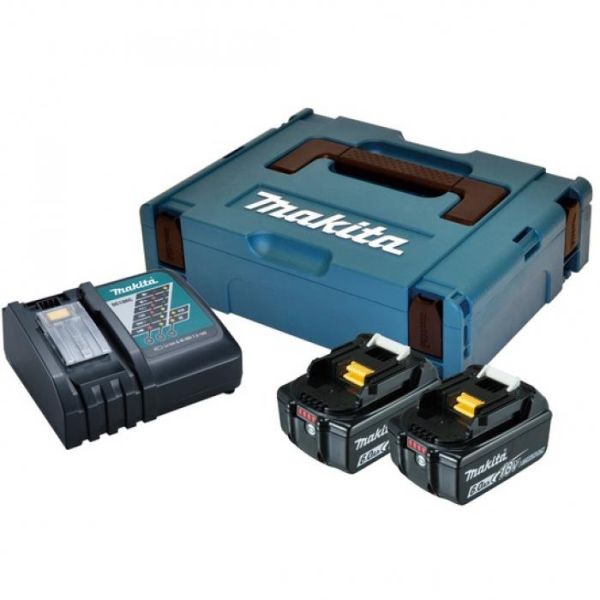 Набір акумулятора та зарядного пристрою Makita 198116-4 LXT BL1860B 2х18В 6А*год ЗП DC18RC кейс Makpac