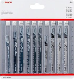 Полотно пиляльне для електролобзика Bosch Professional по дереву, набір 10шт