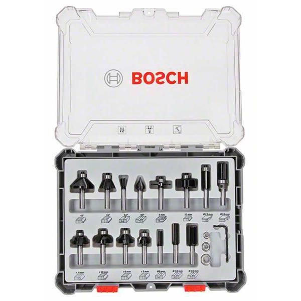Набір комбінованих фрез Bosch Professional 8мм 15шт