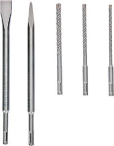 Набір бурів та зубил Bosch Professional SDS-plus, 5шт
