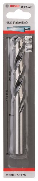 Свердло по металу Bosch Professional HSS-PointTeQ, 12х101х151мм