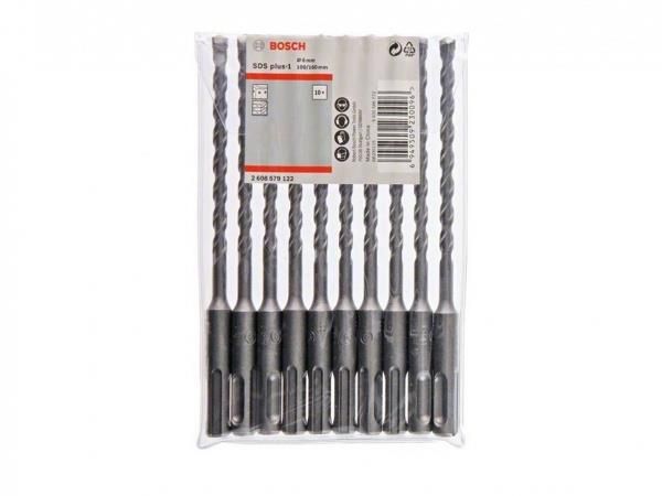 Свердло по бетону Bosch Professional SDS-Plus, 10шт, 6x100x160мм