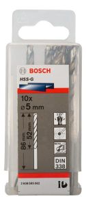 Свердло Bosch Professional HSS-G 5 по металу, 5мм, 10шт