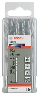 Свердло Bosch Professional HSS-G по металу, 10мм, 5шт