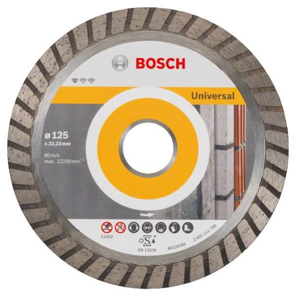 Диск алмазний Bosch Professional Standard for Universal Turbo, 125х22.23мм