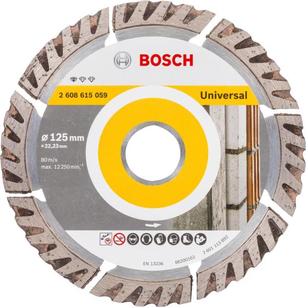 Диск алмазний Bosch Professional Stf Universal, 125х22.23мм, по бетону