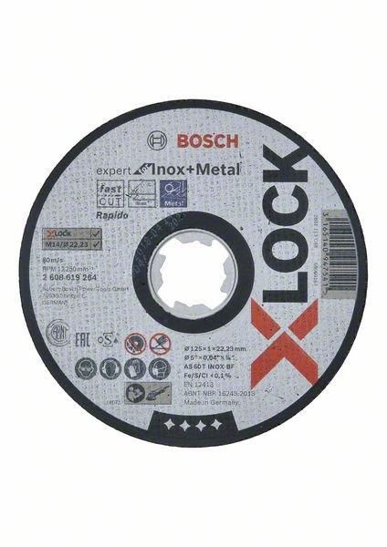 Круг відрізний Bosch Professional X-Lock Expert for Inox and Metal, 125x1мм