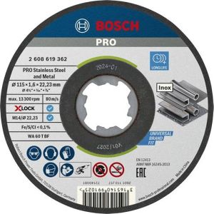 Диск відрізний Bosch Professional X-Lock по металу 115х1.6мм