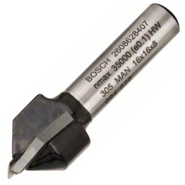 Фреза пазова V-подібна Bosch Professional V Std S8 D16 L16 90°C