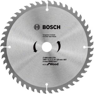 Диск пиляльний Bosch Professional Eco for Wood 190x2.2x20-48T