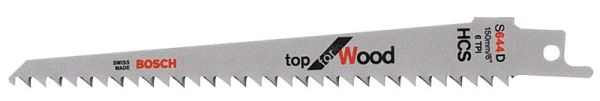 Полотно пиляльне для шабельної пилки Bosch Professional по дереву S 644 D Top, 5шт