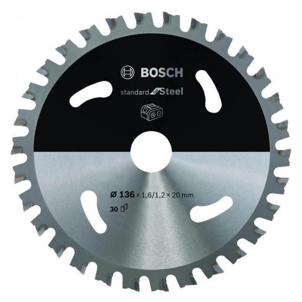 Диск пиляльний Bosch Standard for Steel 136x1.6x20мм 30HB