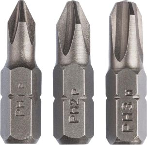 Біти Bosch набір: PH1, PH2, PH3, 25мм