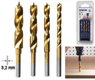 Свердло по дереву Dremel, набір 4шт