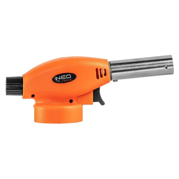 Газовий пальник Neo Tools, п’єзозапалювання, робоча температура 1300°CC, 80г/год