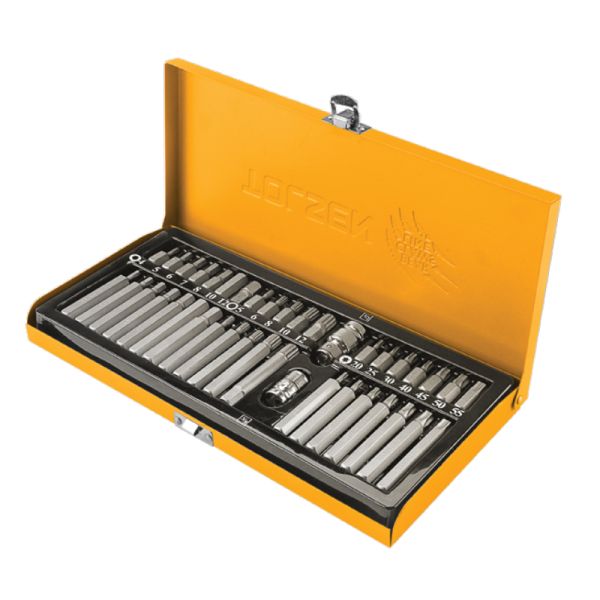 Біти Tolsen, набір 40шт, 3/8&quot;, HX, M, Torx, кейс