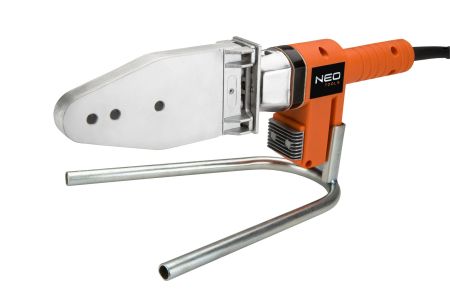 Паяльник для пластикових труб Neo Tools 220В 900Вт 260&#176;C насадки до 63мм (не входять до комплектації) стійка кейс