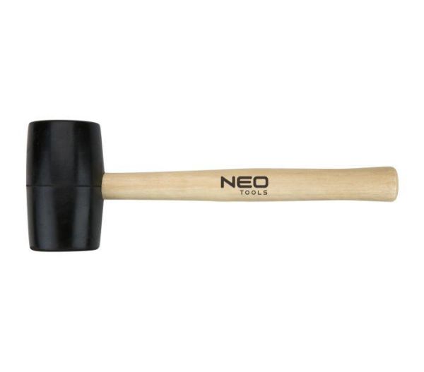 Киянка гумова Neo Tools 450г 58мм руків&#39;я дерев&#39;яне