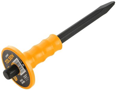 Зубило пікаTolsen, 22x250мм, захист руки, сталь