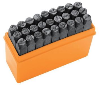 Літери для штампування Tolsen, набір 27шт, латинські літери, 6х62мм, HRC 48-52