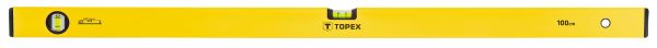 Рівень TOPEX тип 500, 100см, 2 капсули, алюмінієвий