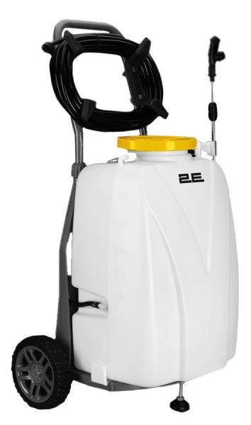 Обприскувач акумуляторний 2E AquaSpray 40LR 40л 12В 1х12А*год 7бар 6л/хв вольтметр колеса шланг 15м 14.5кг
