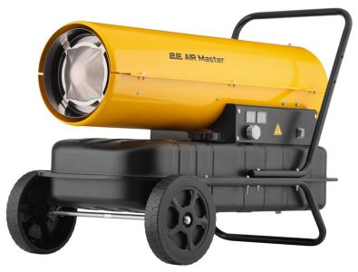 Теплова гармата дизель/гас 2E PowerHeat D30, прямого нагріву, 30кВт, 380м2, 750м3/год, колеса, IPX4, жовтий, 19.2кг