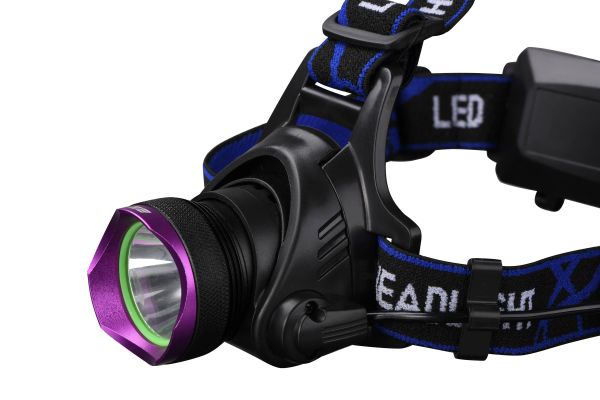 Ліхтар налобний акумуляторний 2E HLBL1818T6 Micro-USB 3600мА&#183;год 230лм 5Вт 3 режими освітлення IP44 0.16кг