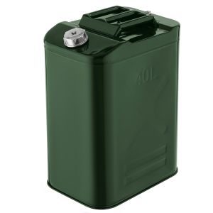 Каністра 2E паливна вертикальна 40л метал 1мм, 5.2кг, зелений